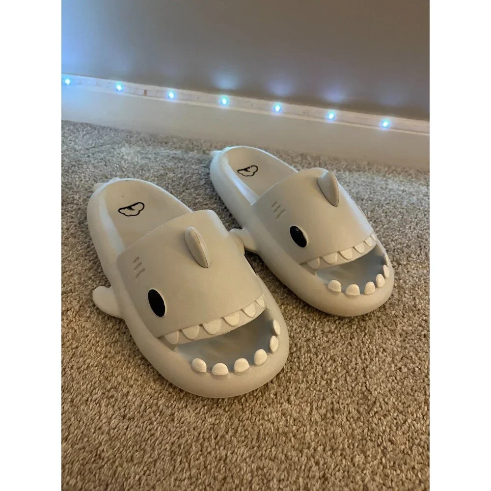 Official Cloud Sharks Slides Off-White Men 10-11 Glow Anglerfish Fin Mod